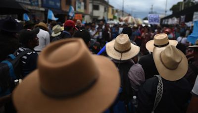 Campesinos marcharon en Guatemala contra la corrupción y el alto costo de los alimentos