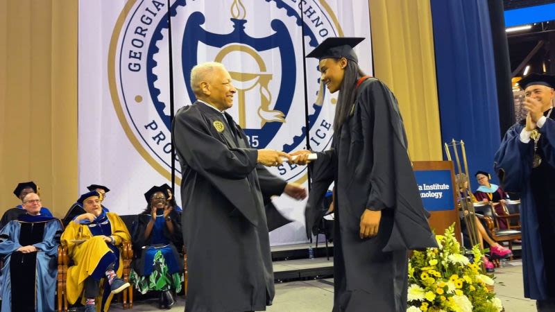 An engineer made history as Georgia Tech’s first Black graduate; 59 years later, he passes the torch to his granddaughter | CNN