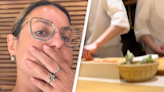 Woman visits sushi restaurant with one major flaw and her reaction has people in hysterics