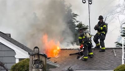 2 hurt, including firefighter, during Norwalk house fire