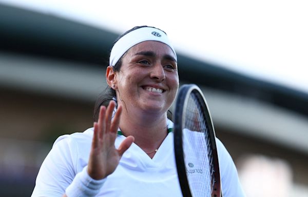 Jabeur blasts her way into Wimbledon second round in under an hour