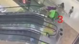 'Insane' moment boy plunges from escalator after playing with pal