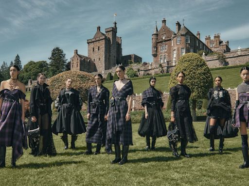 Dior in Scotland: Jennifer Lawrence, Lily Collins and Emma Raducanu flock to Drummond Castle for feisty show