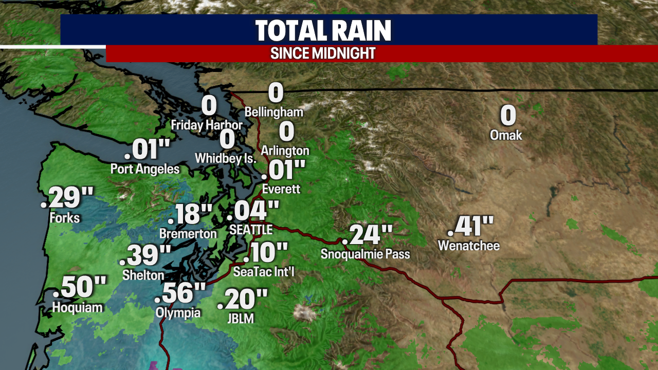 Seattle Weather: Soggy End to the Weekend