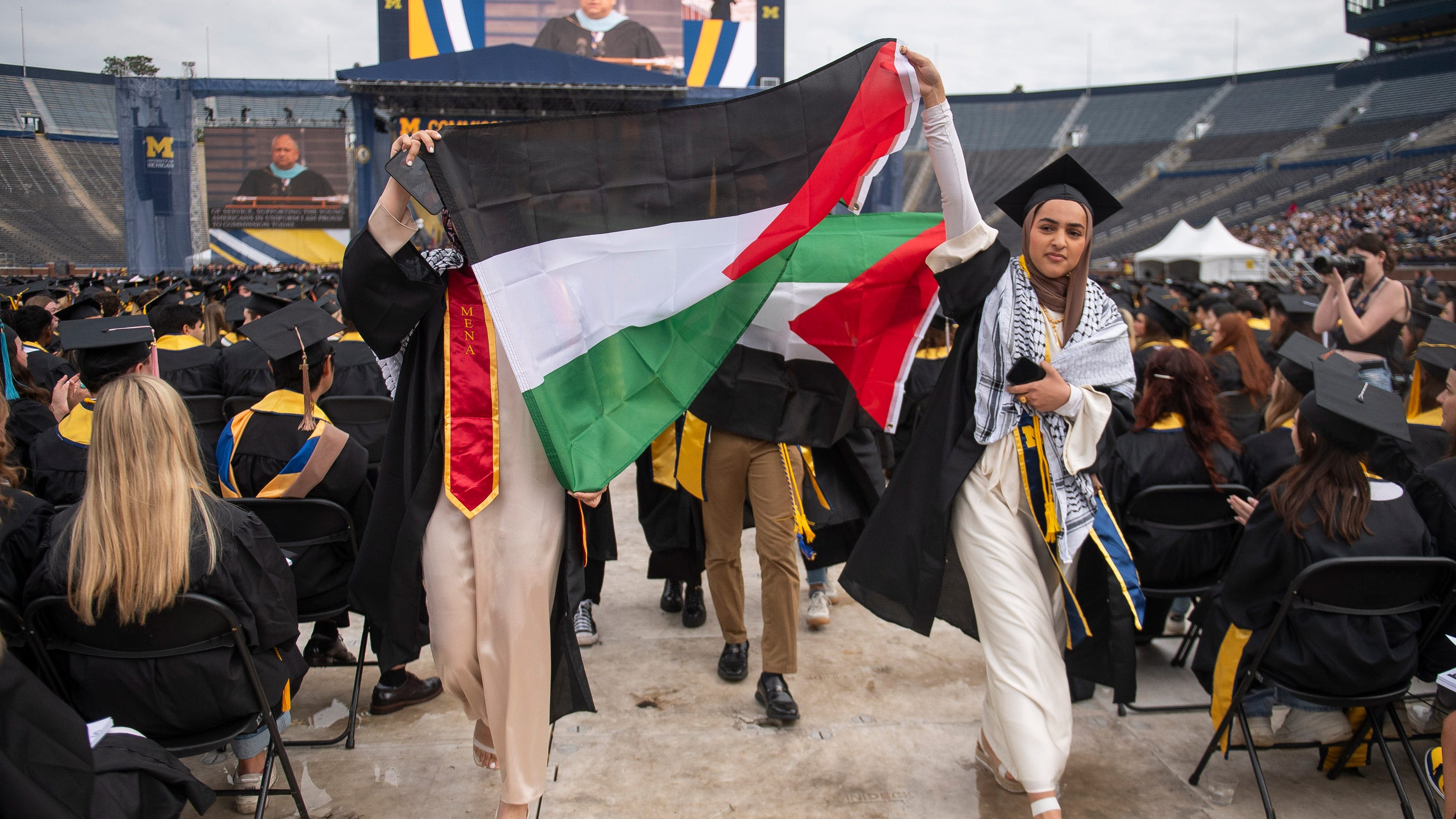 UM 2024 spring commencement interrupted by pro-Palestinian protest