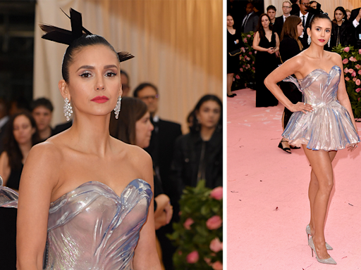 Nina Dobrev’s Met Gala ‘Glass’ 3D Dress, Explained: A Look Back at Her Most-searched Outfit and More Met Gala Looks...
