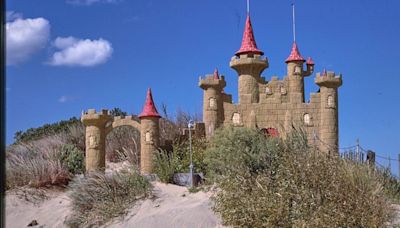 Decades-old castle buried beneath a sand dune is visible again