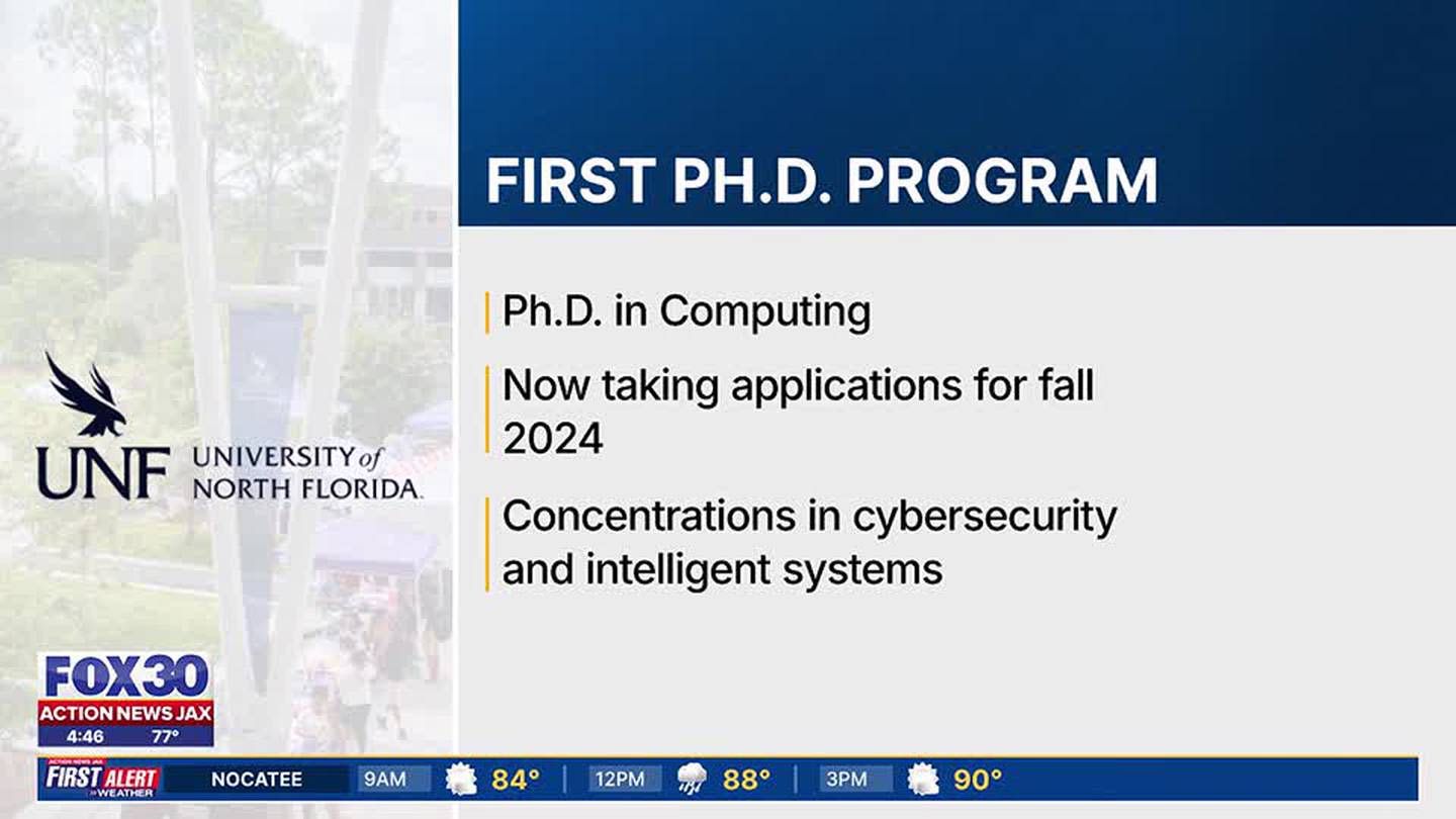 ‘Evolution as a top research university:’ UNF unveils its first Ph.D. program in computing