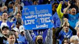 Detroit Lions fans erupt in Ford Field, hug, scream, shed tears of joy