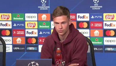 Rueda de prensa de Joshua Kimmich antes del encuentro ante el Real Madrid