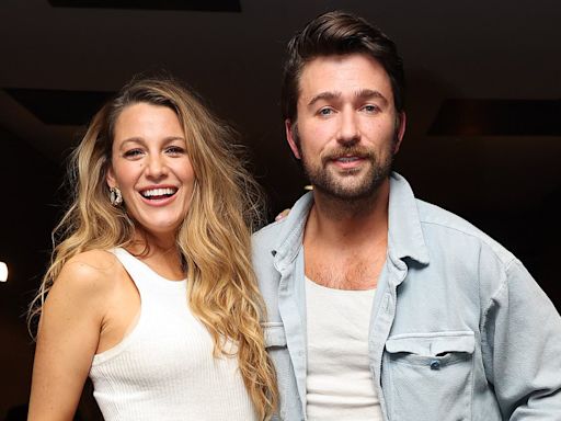 Blake Lively takes credit for co-star's 'handmade' floral jeans