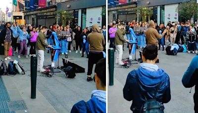 Un argentino interpretó el himno en las calles de Irlanda y quedó en shock al ver la reacción de quienes pasaban por allí