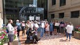 WI voters rally outside EC City Hall in support of bringing back ballot drop boxes