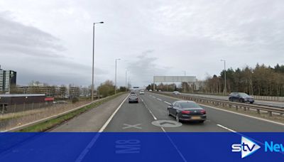 Motorway lane restricted following crash near Glasgow Airport