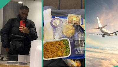 "The food": Man breaks silence on what he ate on Air Peace flight from London