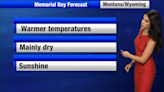 Warmer and drier for Memorial Day with active weather for the week in Montana