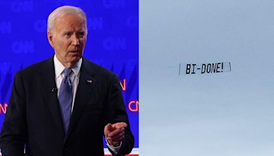 'BI-DONE': Plane Banner Mocks Biden Over Fundraiser As Presidential Debate Causes Donors to Panic - News18