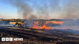 Farmers help firefighters tackle hay blaze near Brentwood