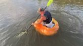 This Man Set a Record the World’s Longest Pumpkin Boat Journey