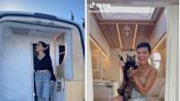 A van-life influencer keeps going viral by sharing the details of 2 shower rooms she managed to fit in her mobile home. Take a look inside.