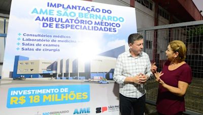 São Bernardo assina ordem de serviço para implantação do AME