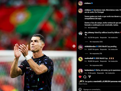 Cristiano Ronaldo rompe el silencio: su reacción a la eliminación de Portugal en la Eurocopa