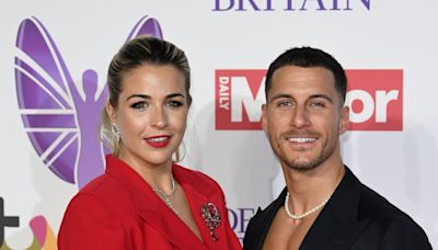 Couple Gemma Atkinson and Gorka Marquez prepare to back home teams in Euro final