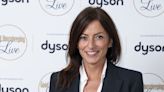 Davina McCall wears classic navy florals to collect her MBE