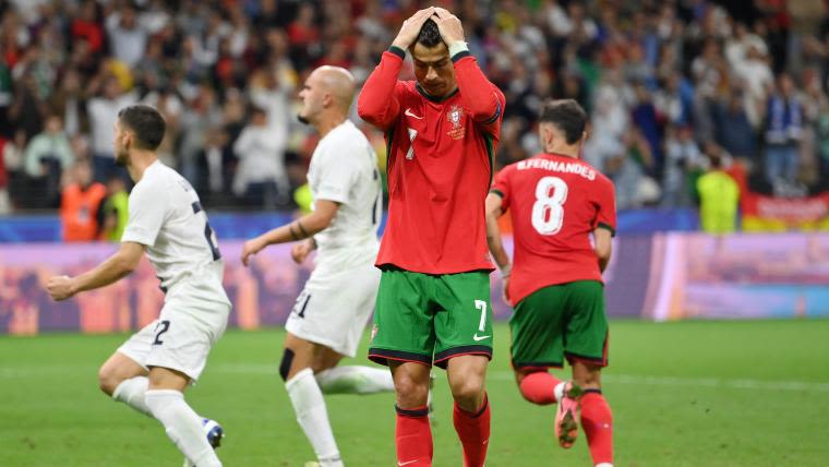 What happened to Cristiano Ronaldo? CR7 reduced to tears at Euro 2024 after penalty miss vs. Slovenia, makes amends as Portugal go through | Sporting News Australia