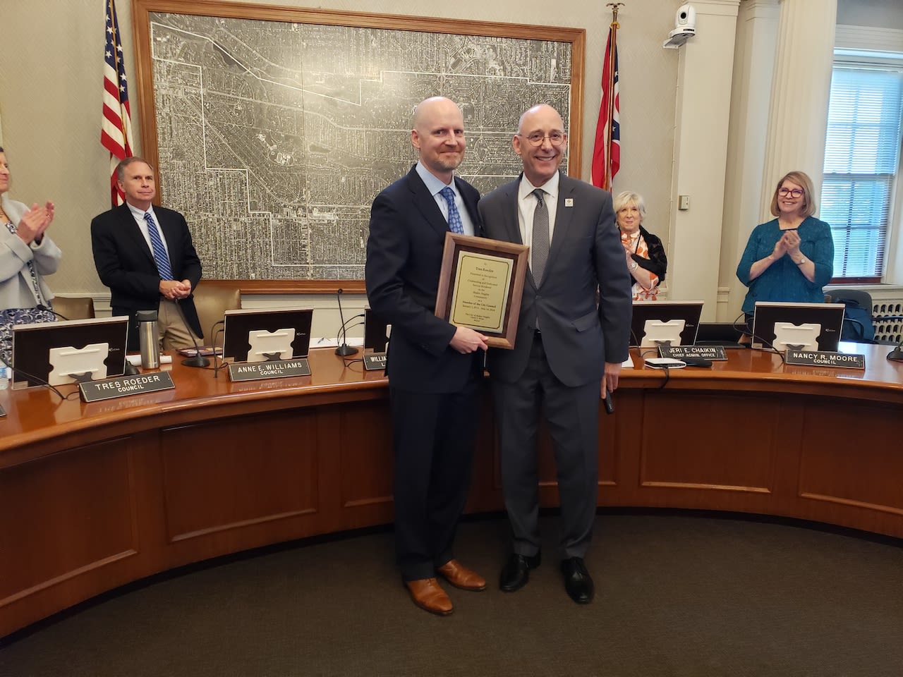 Outgoing Shaker Councilman Tres Roeder honored at last meeting