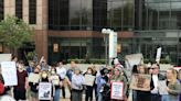 Protesters gather at Ohio Statehouse in support of LGBTQ, abortion rights