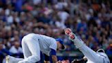 Collision ends Smyly perfect game bid, Cubs top Dodgers 13-0