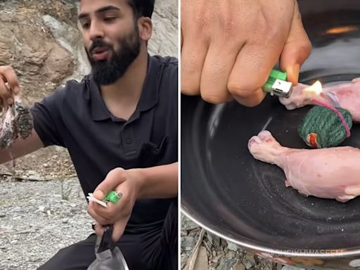 Man Attempts To Cook Chicken With Firecracker, Internet Questions His "Common Sense"