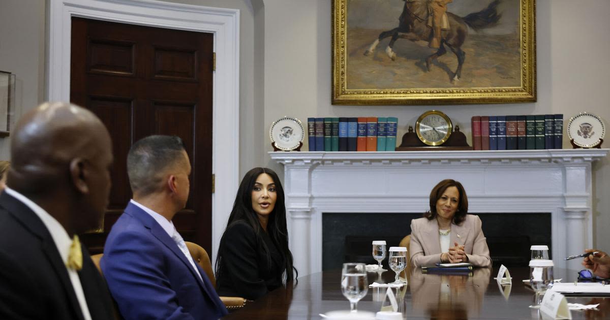 Kim Kardashian meets with VP Harris, pardoned prisoners at White House