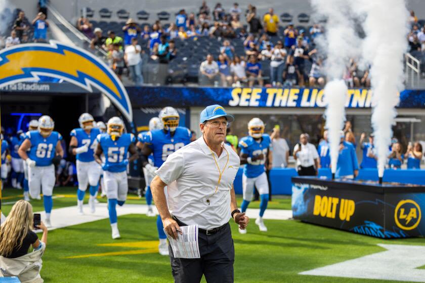 From player to coach, Jim Harbaugh imbues his Chargers with a fighting spirit