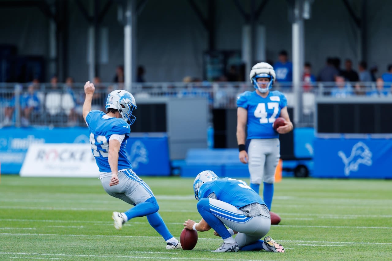 Why the Lions are opting for patience with their young kicker