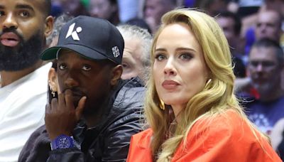 Adele enjoys Team USA basketball game with husband Rich Paul in London