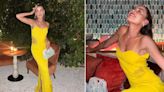 Michelle Salas arrasa con vestido amarillo de hombros descubiertos