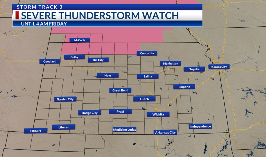 Storm reports: Severe thunderstorm watch issued for counties along Kansas/Nebraska state line