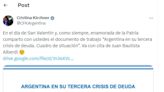 Con una cita de Alberdi, Cristina Kirchner criticó a Milei: "El Gobierno desplegó un feroz programa de ajuste"