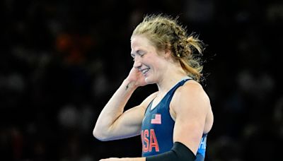 Indiana's Sarah Hildebrandt wins Olympic gold medal in women’s wrestling at 50 kg