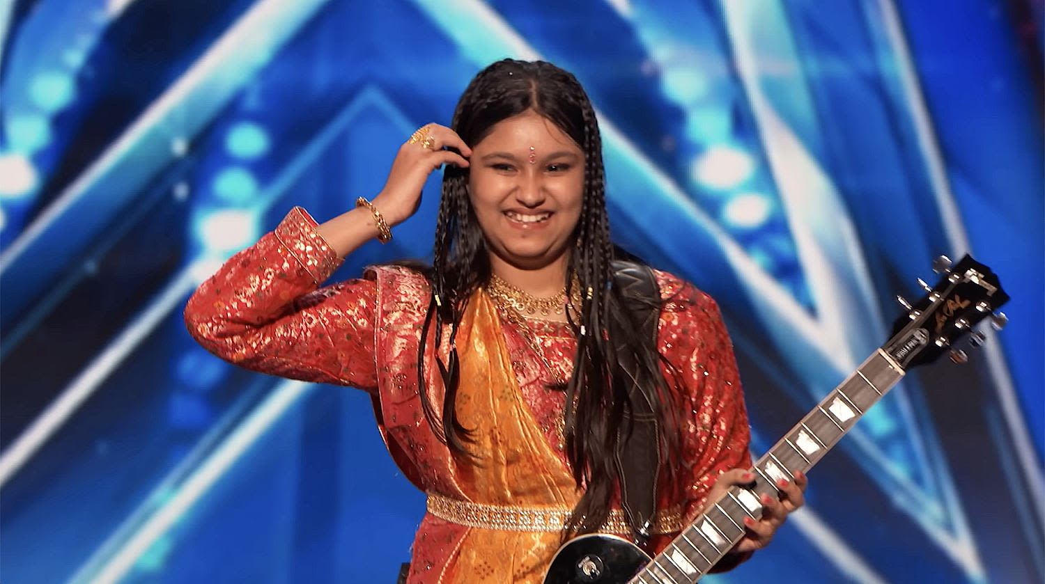 This 10-year-old 'rock goddess' on 'AGT' will blow your mind with her incredible guitar performance