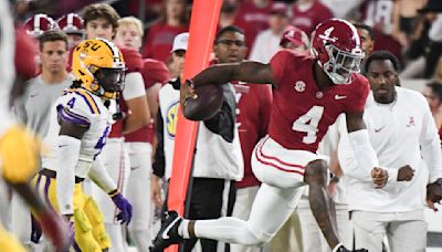 Alabama QB Jalen Milroe ranks as third-biggest gunslinger in college football