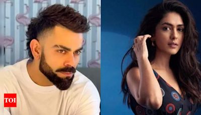 Mrunal Thakur REACTS to her statement about being madly in love with Virat Kohli: 'STOP IT' | Hindi Movie News - Times of India