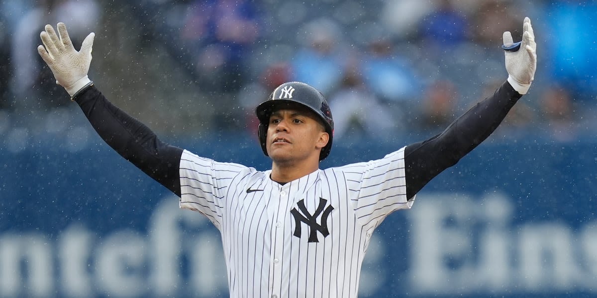 Yankees beat Tigers 5-2 behind Soto's 3-run double to finish 3-game sweep with rain-shortened win