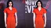 Valentine's Day may be far off, but Khushi Kapoor's red button-down dress is worth bookmarking now