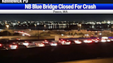 Two children hospitalized after crash on Blue Bridge