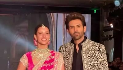 Kartik Aaryan and Triptii Dimri become showstoppers for Manish Malhotra's show; Hina Khan walks the ramp