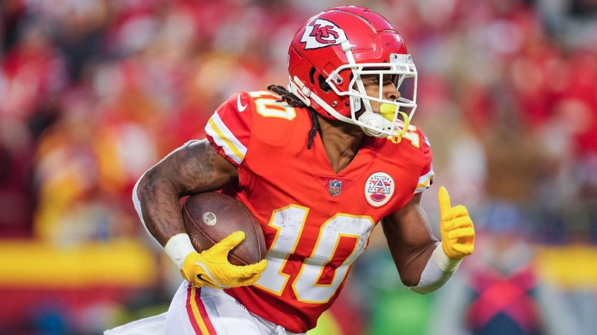 Samaje Perine, Carson Steele will split in wake of Isiah Pacheco's injury, but Travis Kelce is a buy low