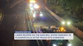 Saw Mill River Parkway reopens after tractor-trailer hits Pleasantville overpass